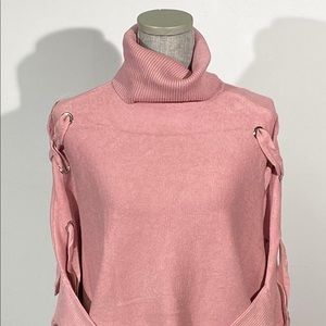 Ellian turtle neck poncho with sleeves